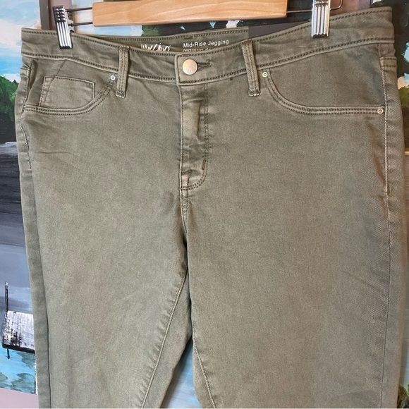 Mossimo Sage Green Super Stretch Mid Rise Jegging - Picture 2 of 10
